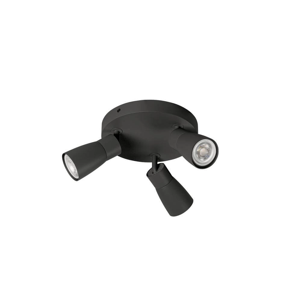 Ronde spot Puri 2.0 Dome zwart 3-lichts SLV 4024163293860