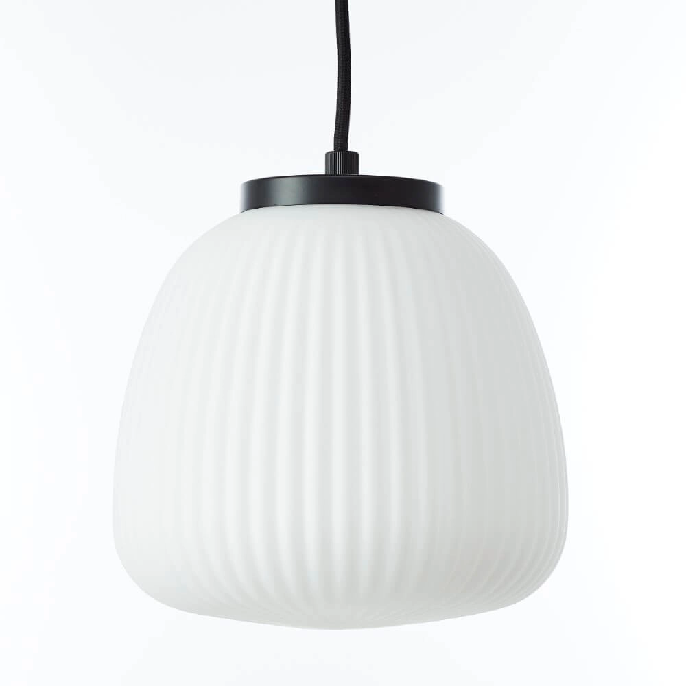Hanglamp Kaizen 5-lichts zwart met wit Brilliant 4004353447198