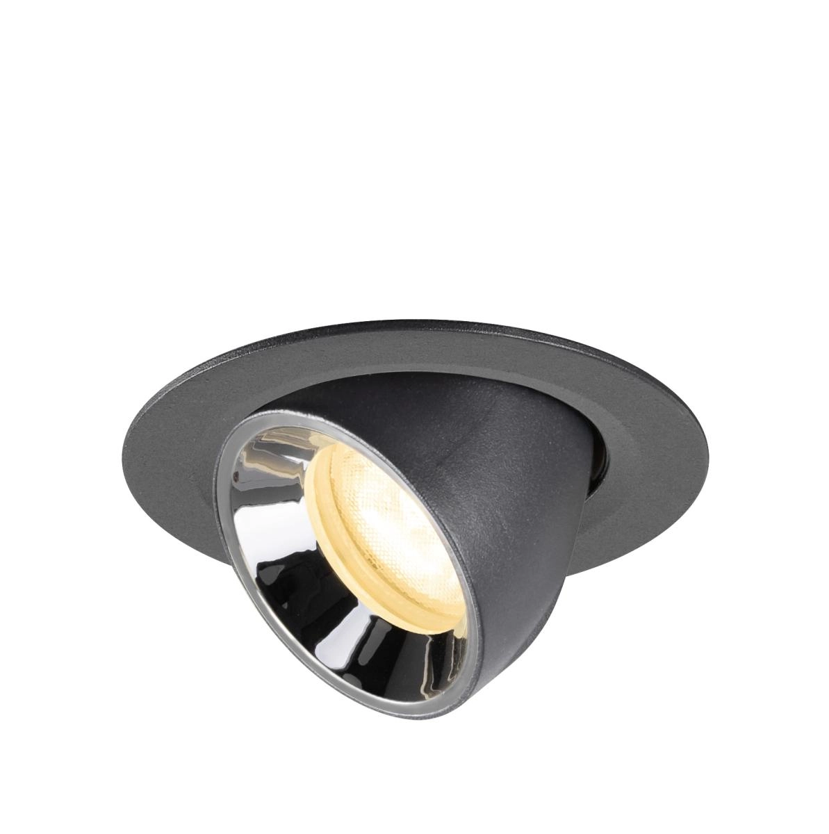 Inbouwspot Numinos Gimble XS zwart/chroom 3000K - 55gr