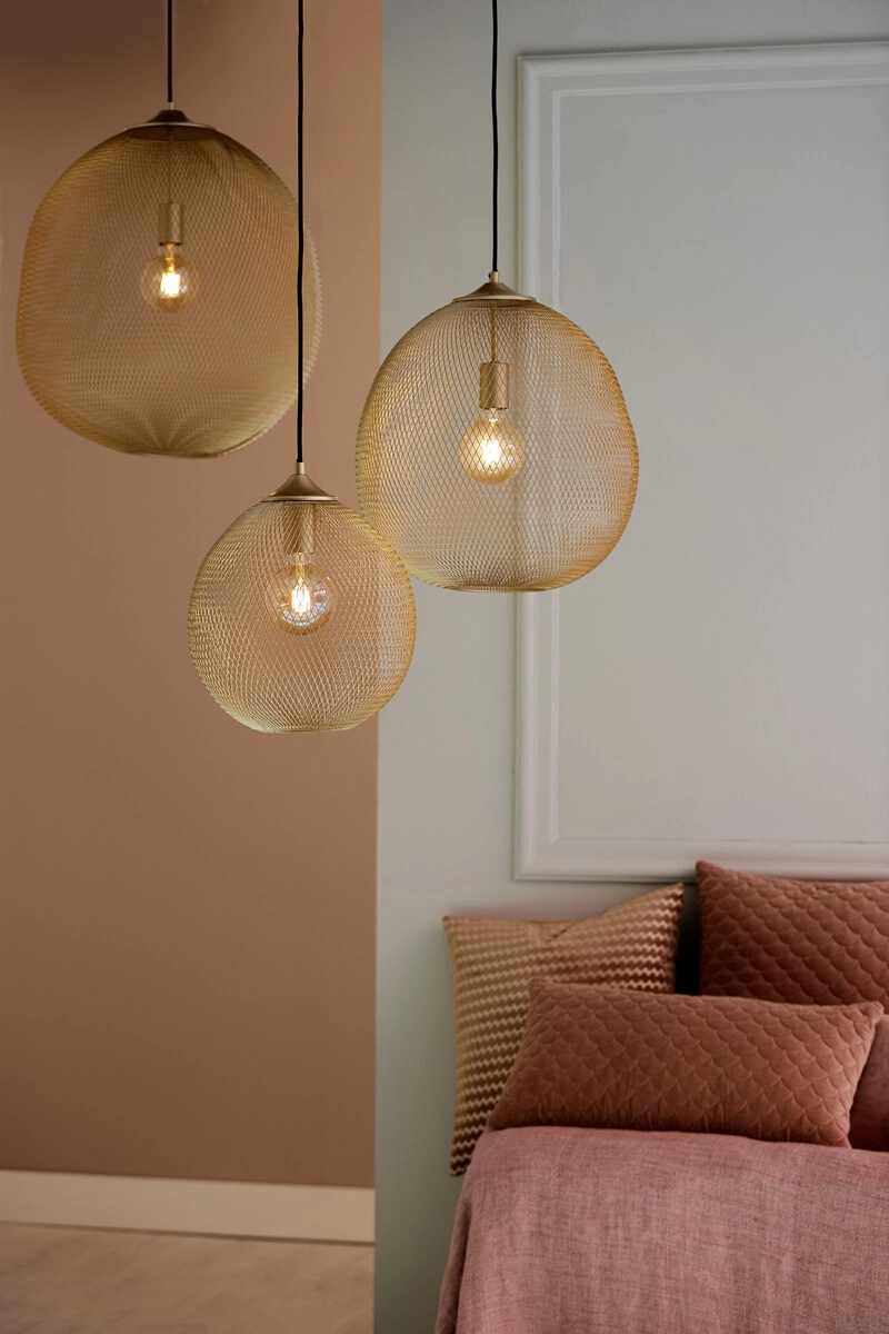Gouden hanglamp Moroc Ø 30cm Light & Living 8717807605209