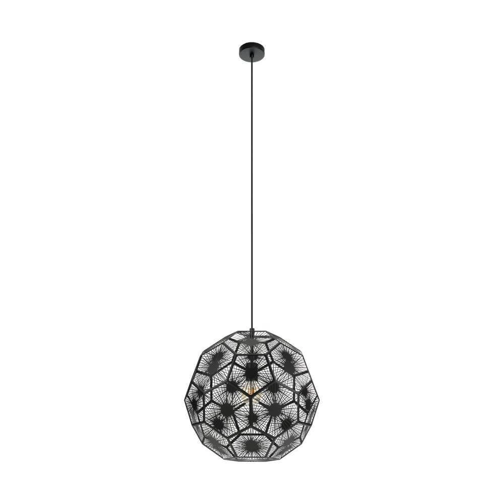 Zwarte hanglamp Skoura 1 Ø 50cm
