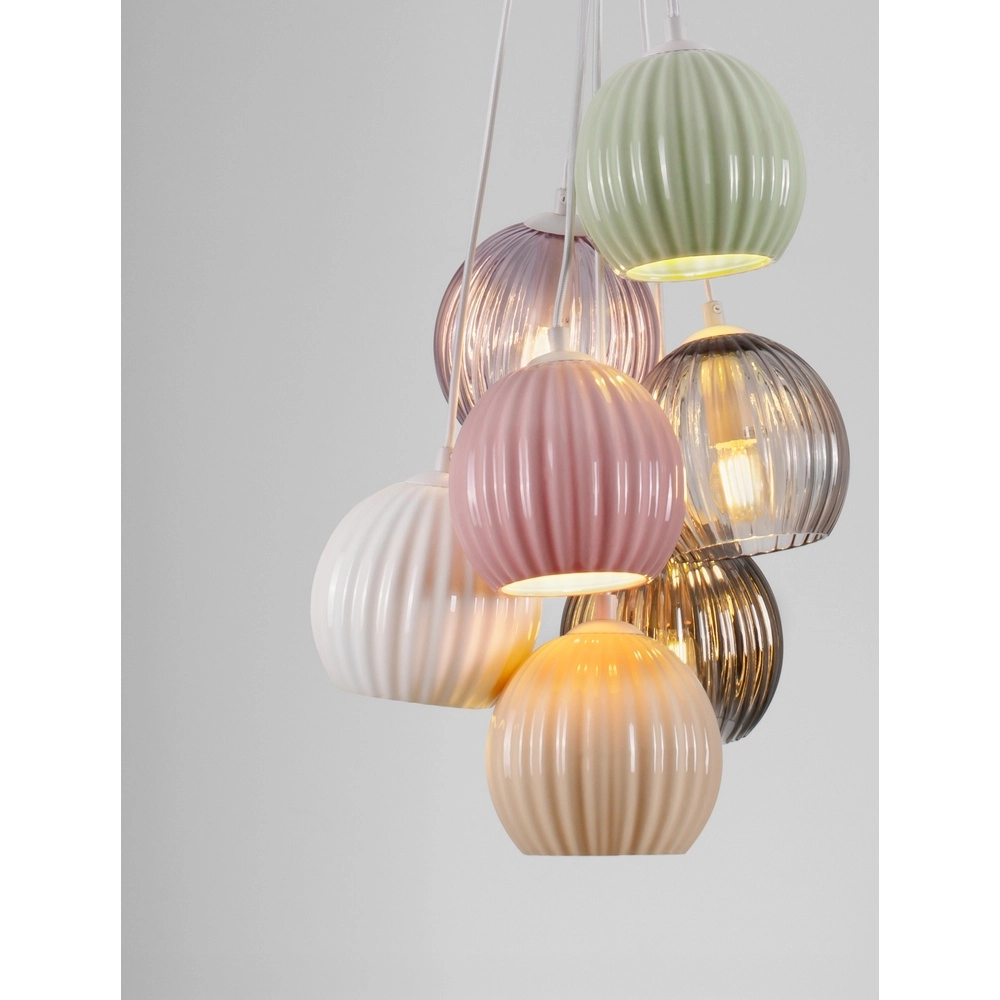 Gekleurde hanglamp Meline 7-lichts Lyora 5212017474001