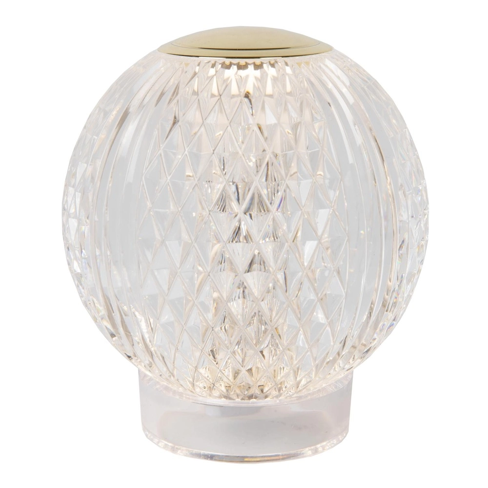 Gouden tafellampje Cintra oplaadbaar Ø 11cm - 3000K Lucide 5411212134363