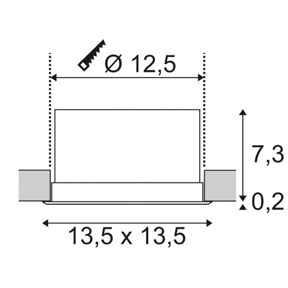 Led inbouwlamp Verlux 13cm wit SLV 4024163164313