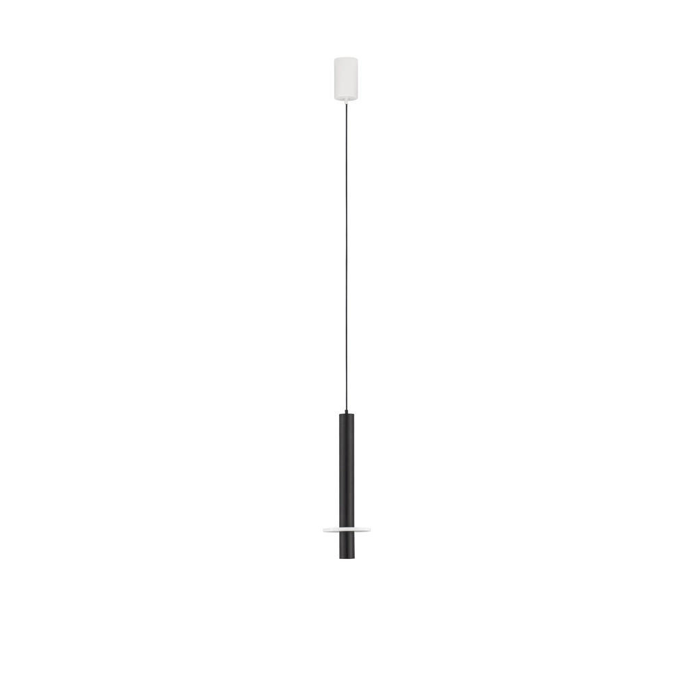 Design hanglamp Noemi zwart met wit Ø 11cm Lyora 5212063503274