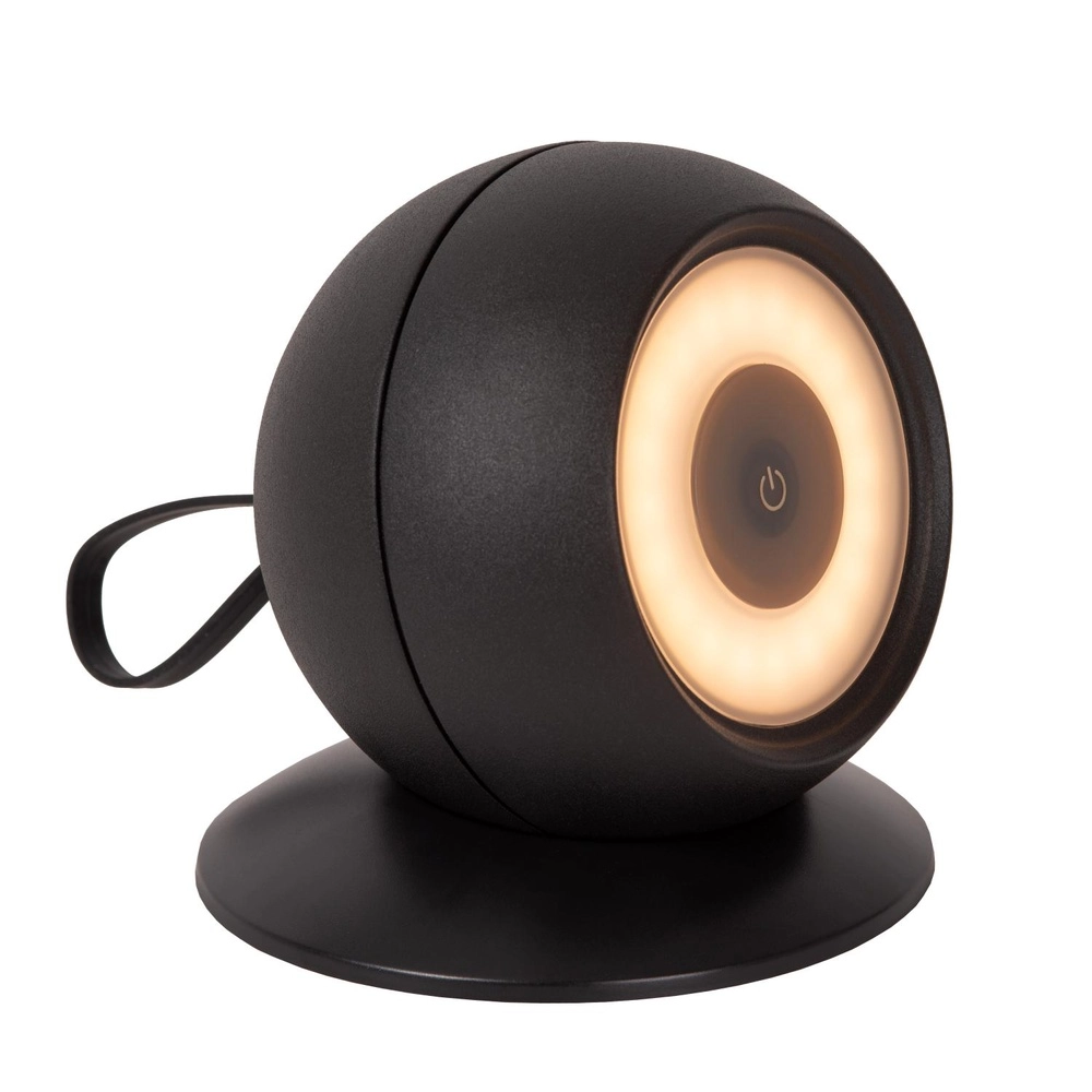 Oplaadbare wandlamp Lunex zwart magnetisch Lucide 5411212272409