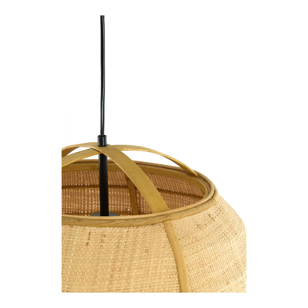 Landelijke hanglamp Bozona licht bruin Ø 41cm Light & Living 8717807843946