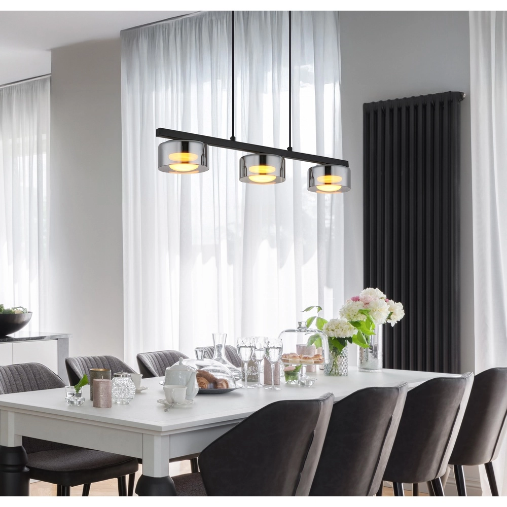 Design hanglamp Higgins zwart Globo 9007371533817
