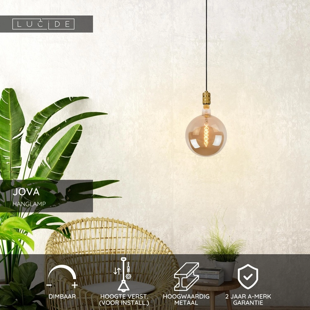 Pendel hanglamp Jova goud Lucide 5411212451453