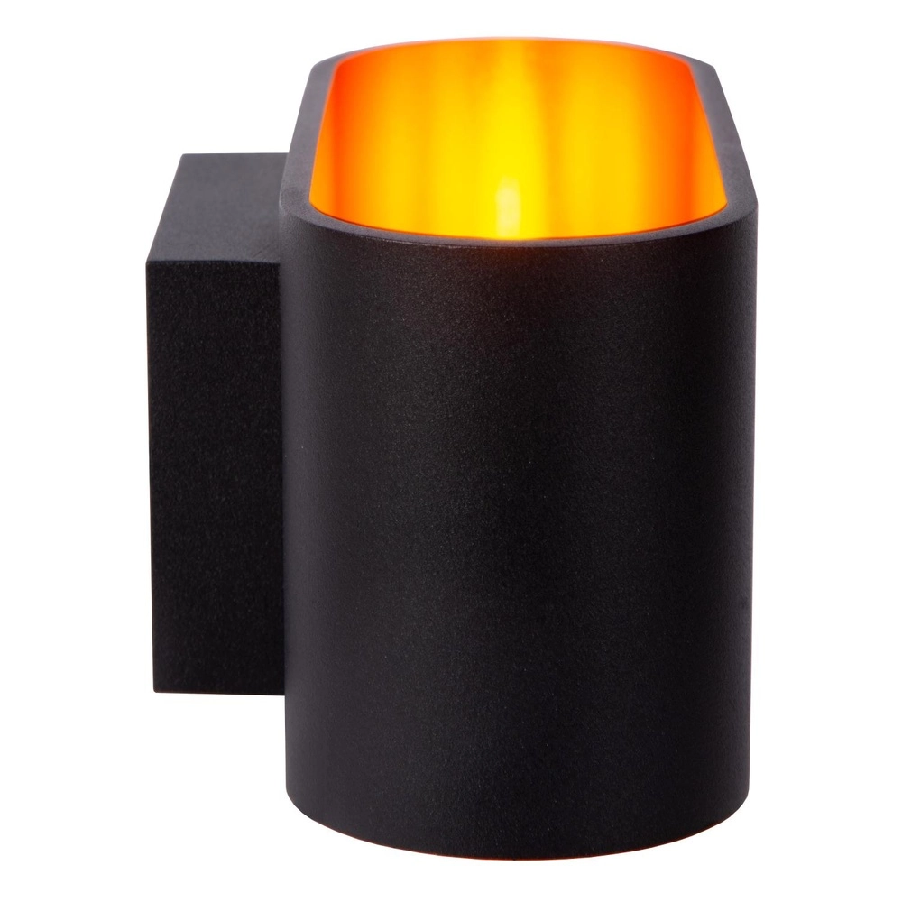 Wandlamp Xera 16cm zwart Lucide 5411212233684