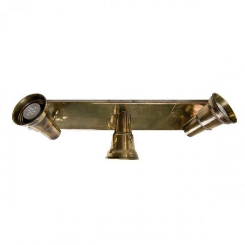 Landelijke lamp Spot Beam 3-lichts - antiek koper (ANT)