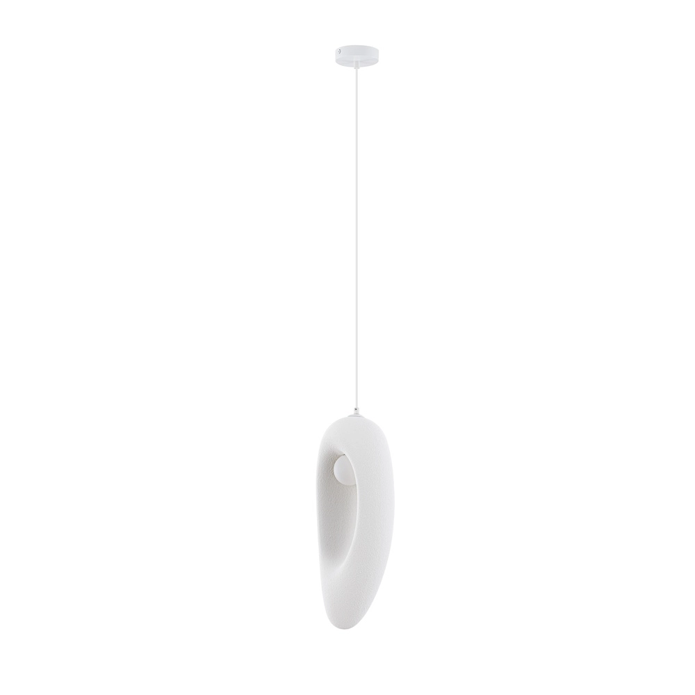 Natuurlijke hanglamp Tempus wit 48cm Lyora 5212017460868