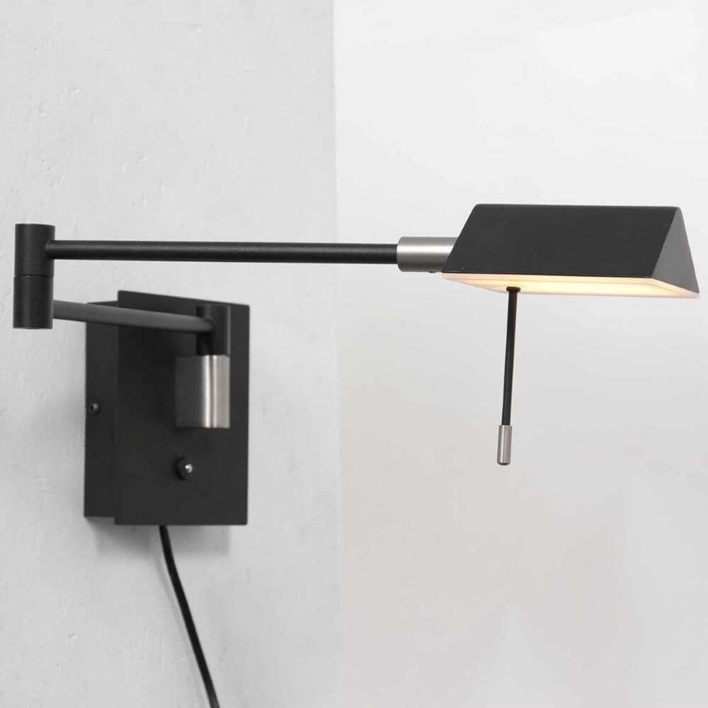 Zwarte wand leeslamp Retina Steinhauer 8712746166040