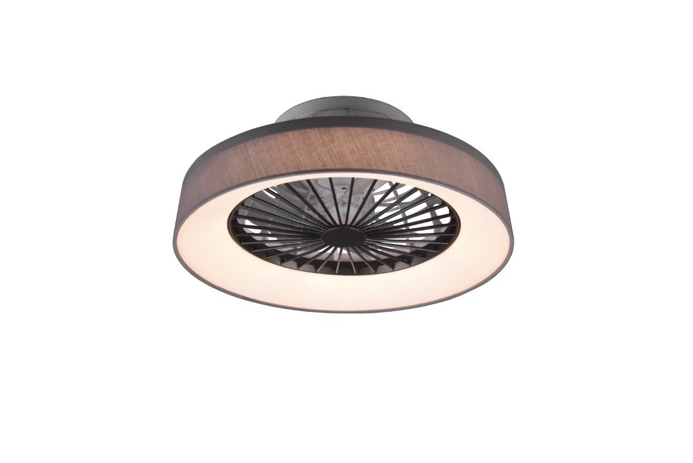 Led plafondventilator Farsund 47cm zwart