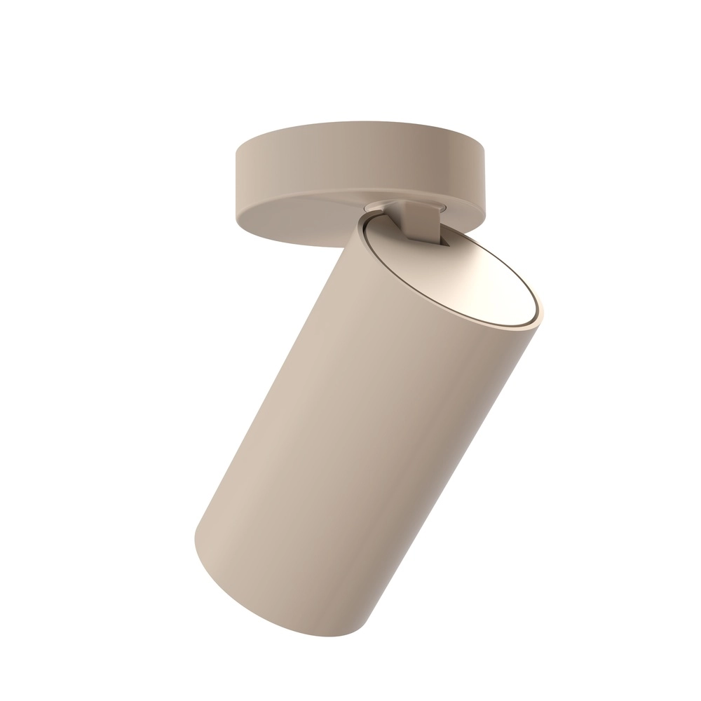 Opbouwspot Mono rond zand bruin Lyora 5903139125345