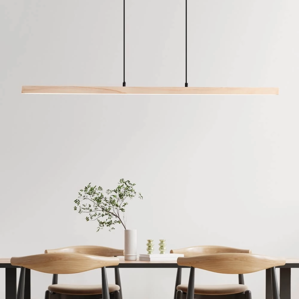 Houten hanglamp Arion 150cm Brilliant 4004353425806