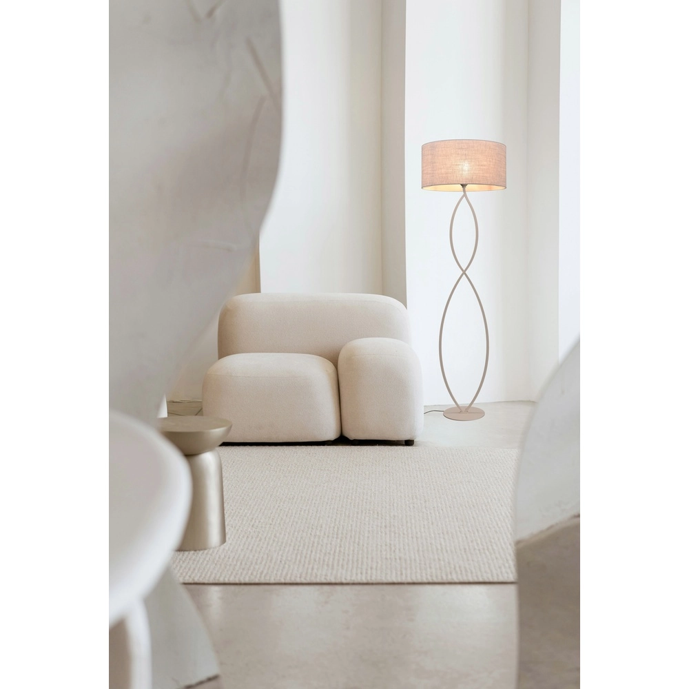 Vloerlamp Terry Duno beige terra Masterlight 8718121436999