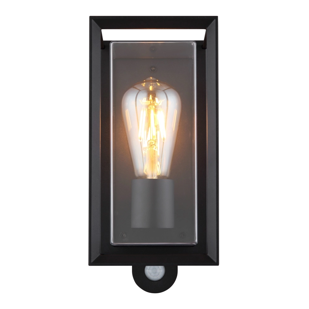 Buiten wandlamp Logana zwart met sensor Globo 9007371468812