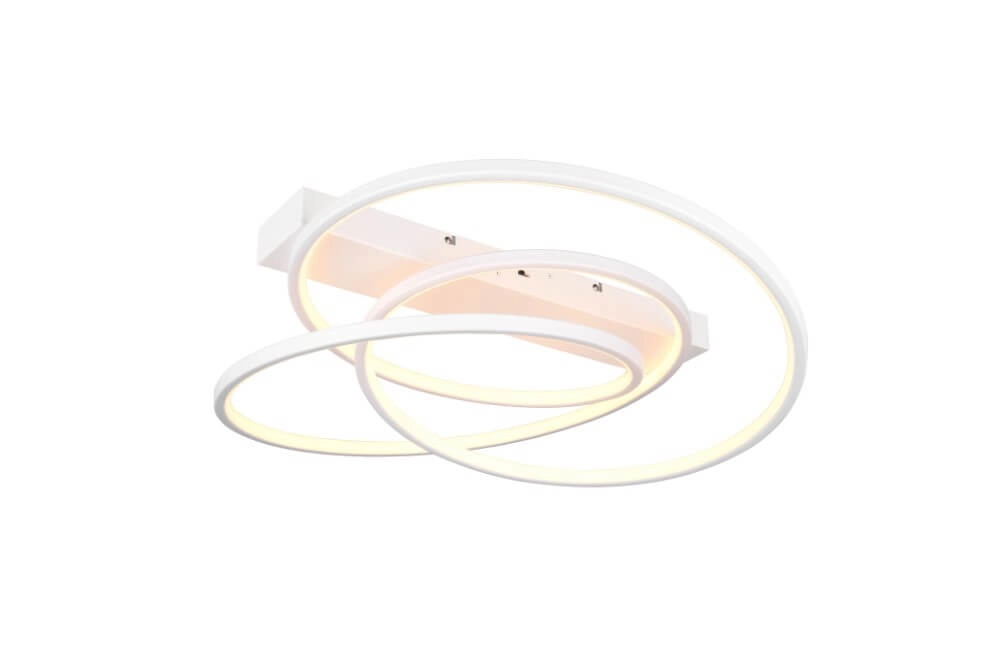 Slaapkamer plafondlamp Darvin wit - 65cm