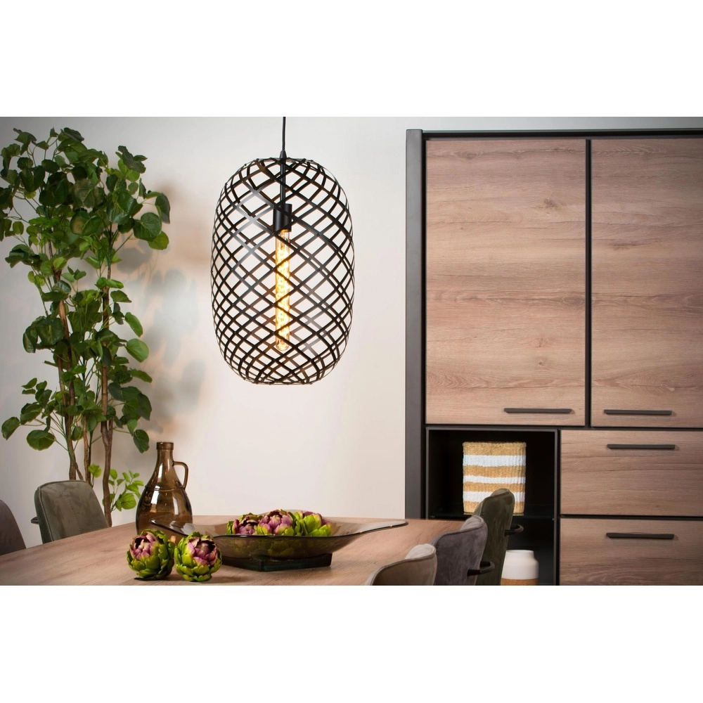 Hanglamp Wolfram Ø 32cm zwart Lucide 5411212211163