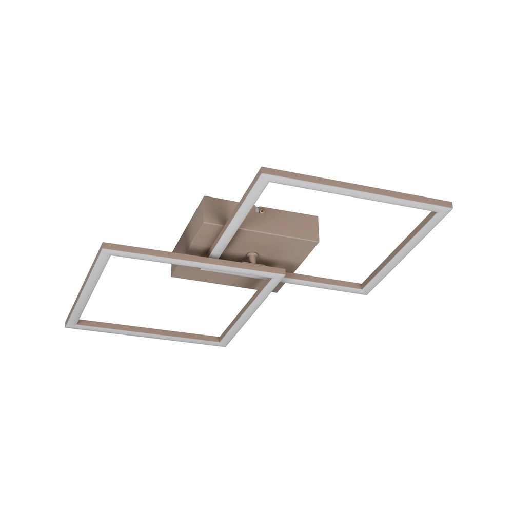 Moderne plafondlamp Trail 60cm zand bruin Trio 4017807713572