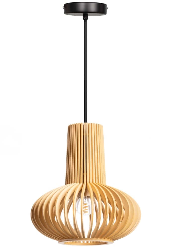 Houten hanglamp Tess Ø 25cm