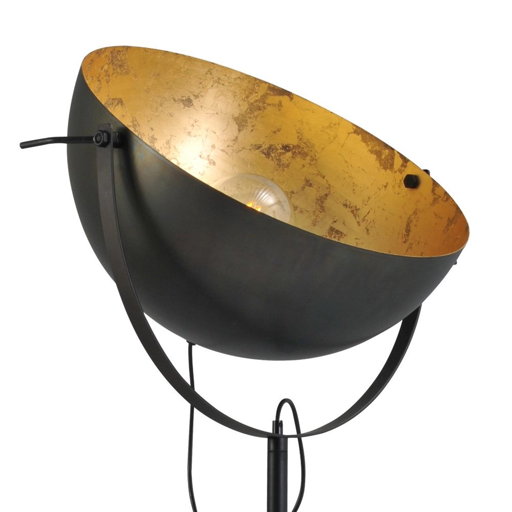 Staanlamp Industria 180 gunmetal met goud Masterlight 8718121151366