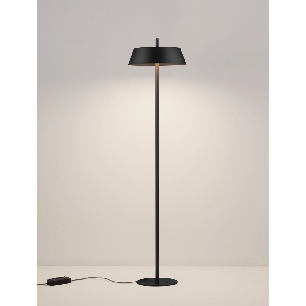 Strakke vloerlamp Velio zwart design Lyora 5212017489029