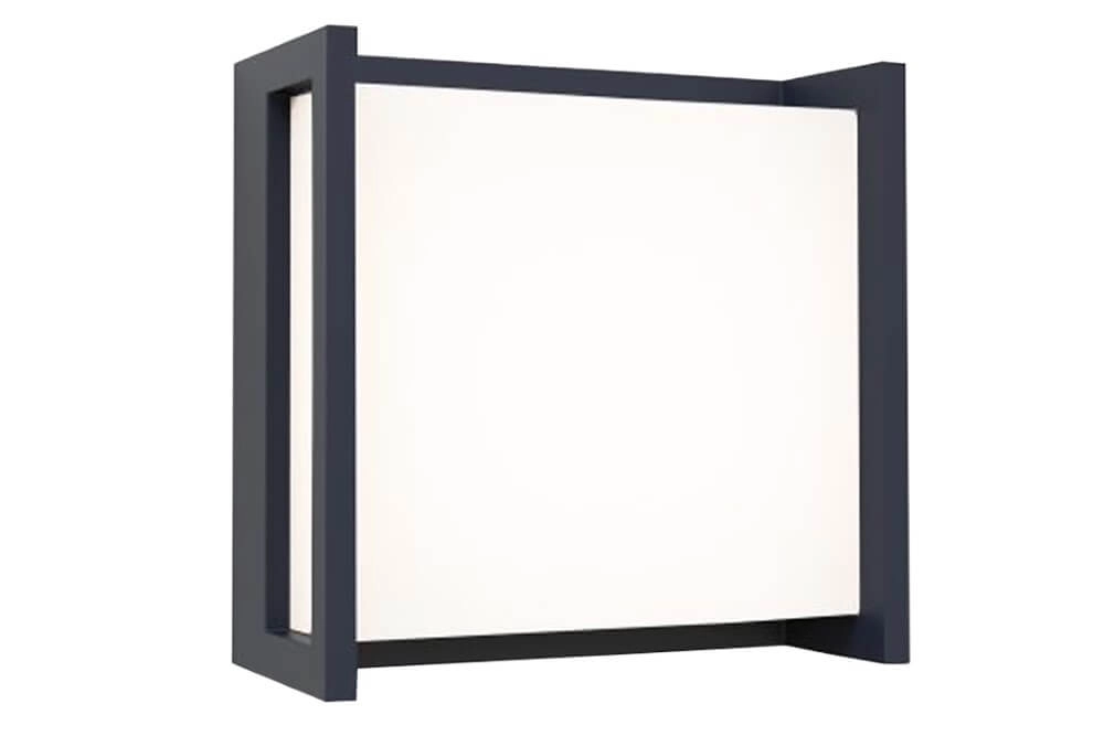 Design wandlamp Qubo antraciet