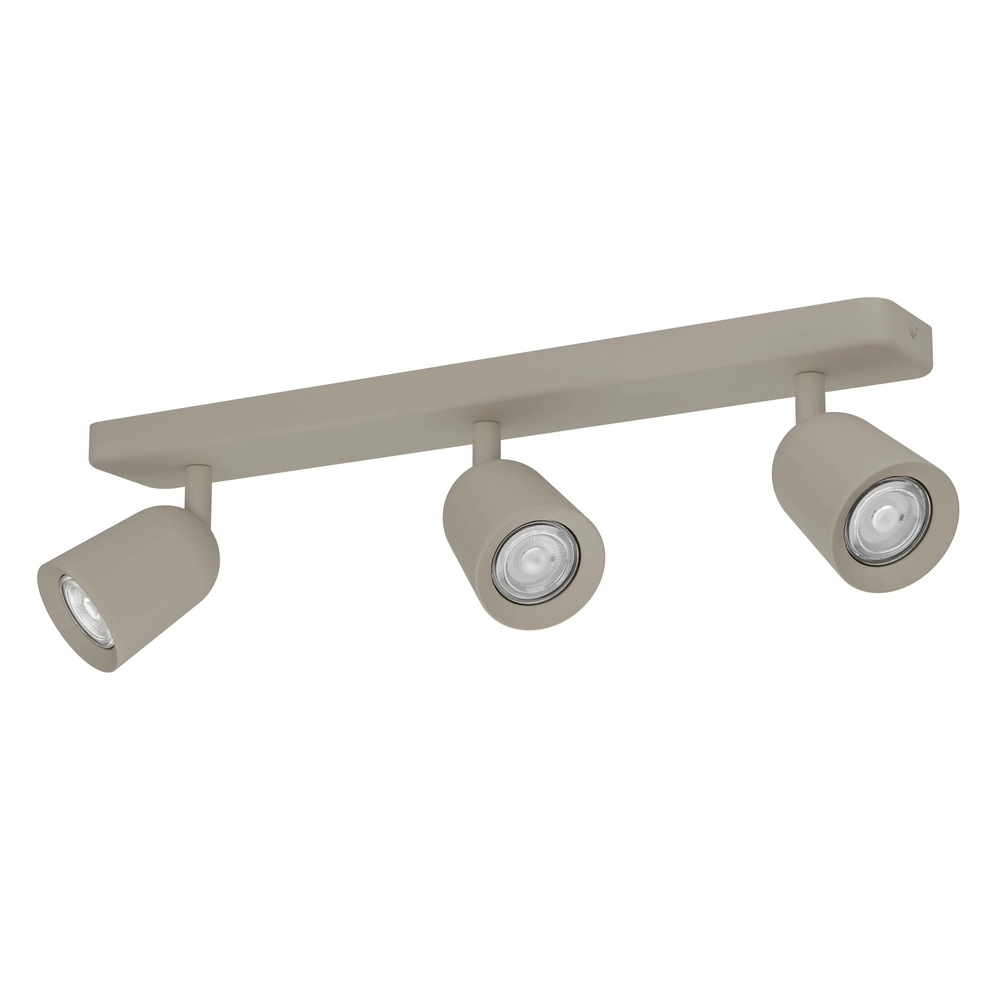 Zandbruine plafondlamp Camaldoli 3x GU10 - richtbaar