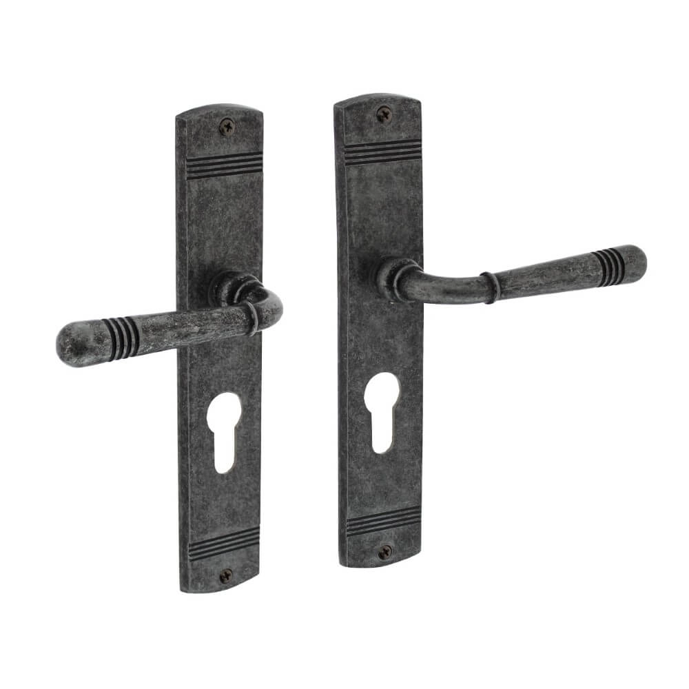 Klassieke deurklink Helena PC 55mm oud grijs