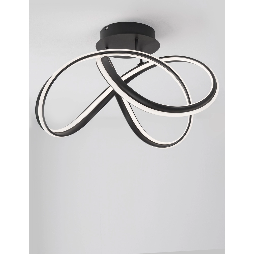 Design plafondlamp Truno zwart