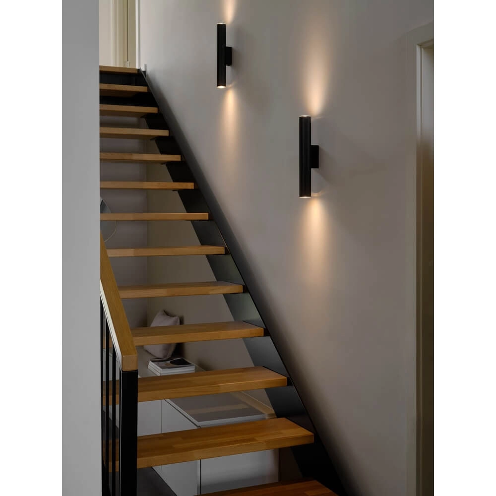 Zwarte wandlamp Vico 2-lichts Nordlux 5704924024498