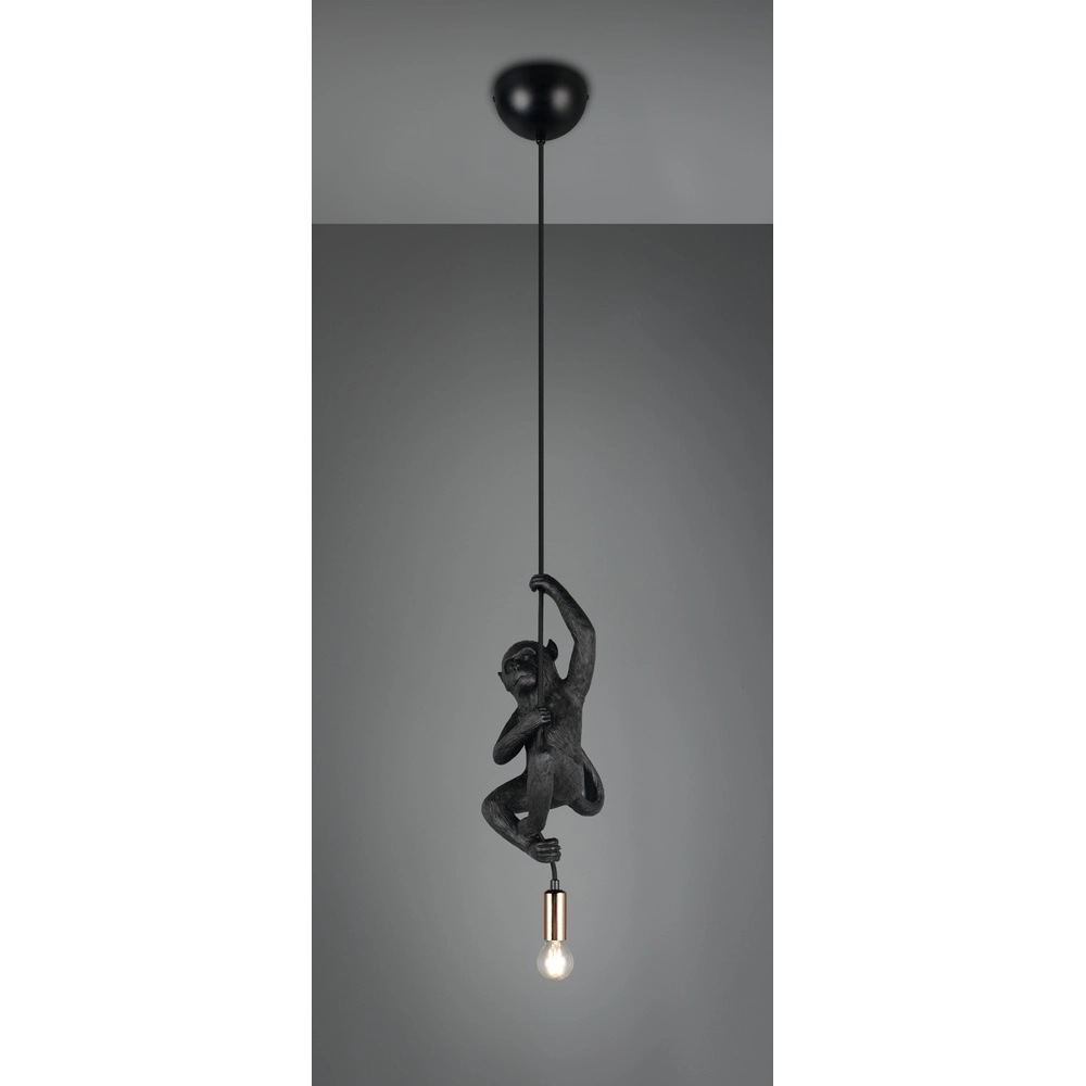 Hanglamp Fips aapje zwart Trio 4017807667981