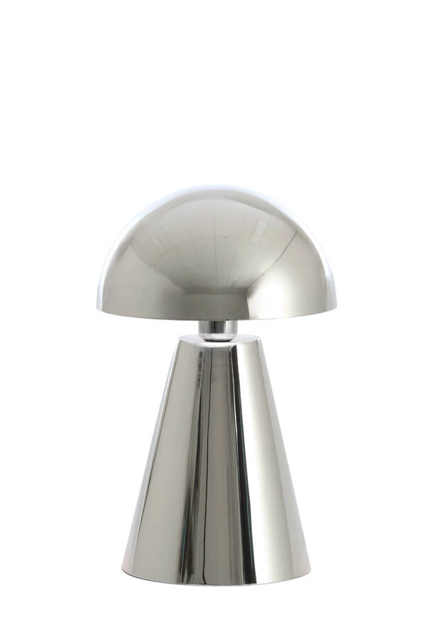 Design tafellamp Surrina zilvergrijs Ø 26cm Light & Living 8717807743512