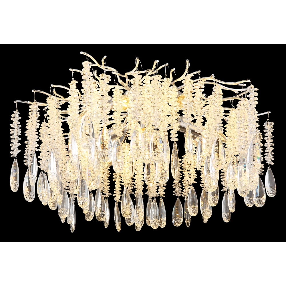 Plafondlamp Kinga zilvergrijs Ø 60cm Globo 9007371578979