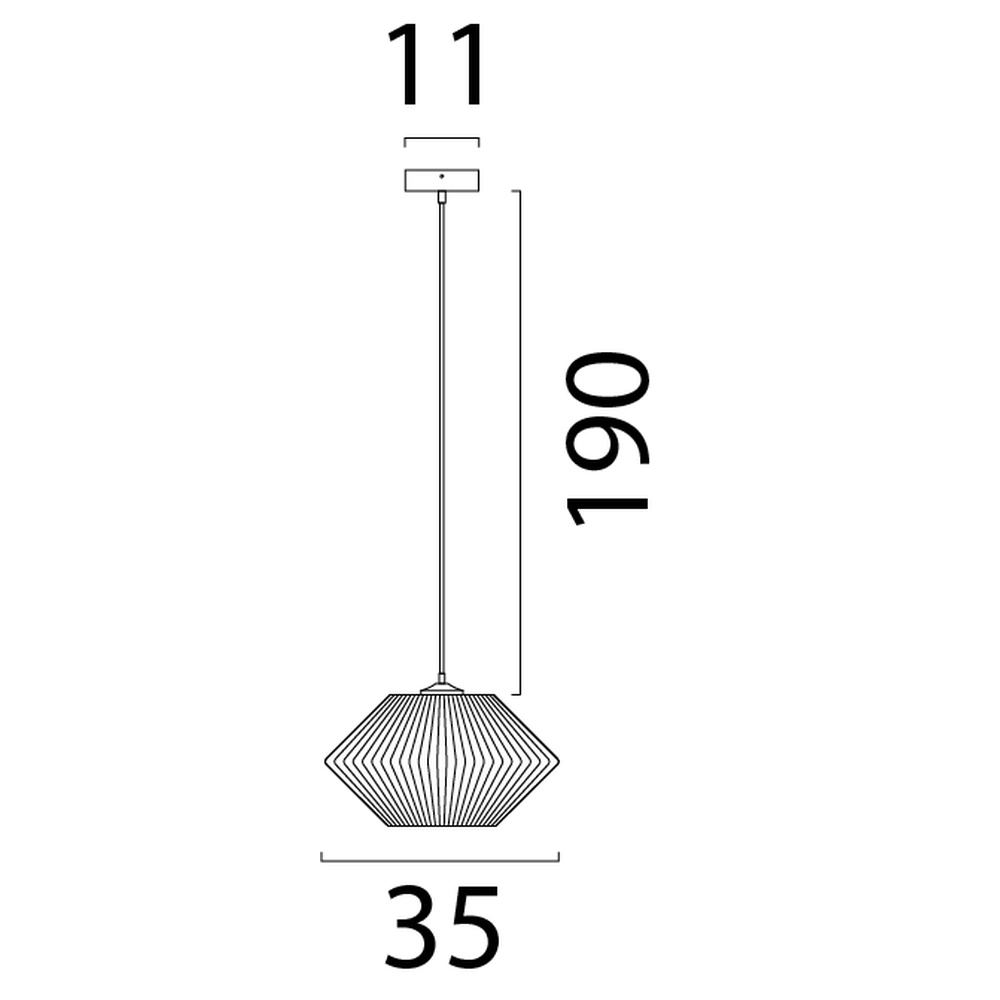 Japandi hanglamp Bicono Ø 35cm Masterlight 8718121352732