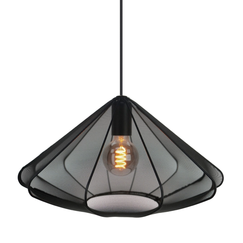 Hanglamp Ø 42cm Dolwen zwart - japandi