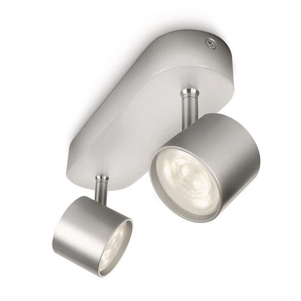 Led plafondspot My Living Star 2-lichts metaalgrijs Philips 8718291444879