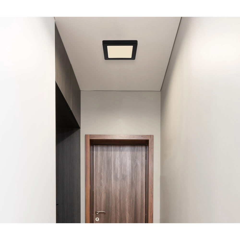 Design plafonniere Lasse vierkant zwart 16,7cm Globo 9007371439898