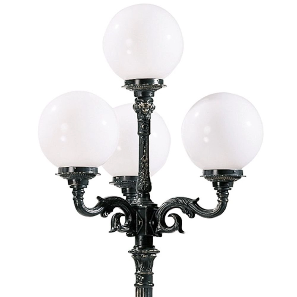 Staande bollamp Lyon 30 nostalgie - zwart KS verlichting 8714732050449