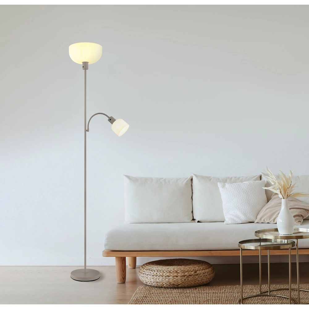 Leeslamp Hinton zand bruin Globo 9007371569427