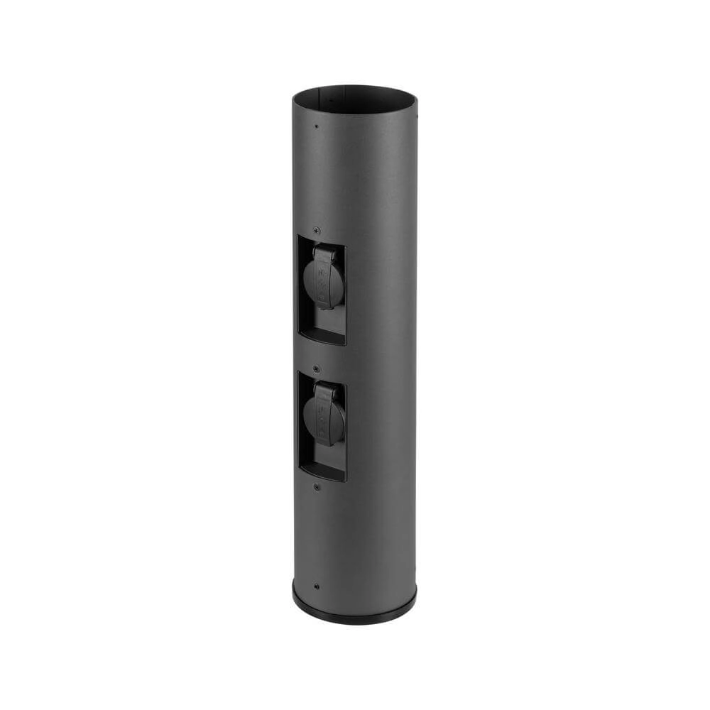 Antraciet M-Pol Pole 60 met stopcontacten