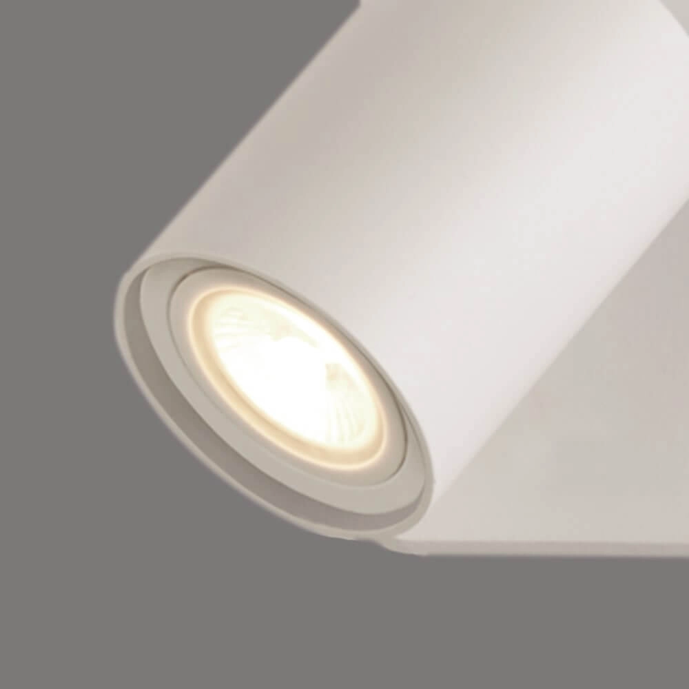Plafondlamp Moon 1 rechthoekig wit Lyora