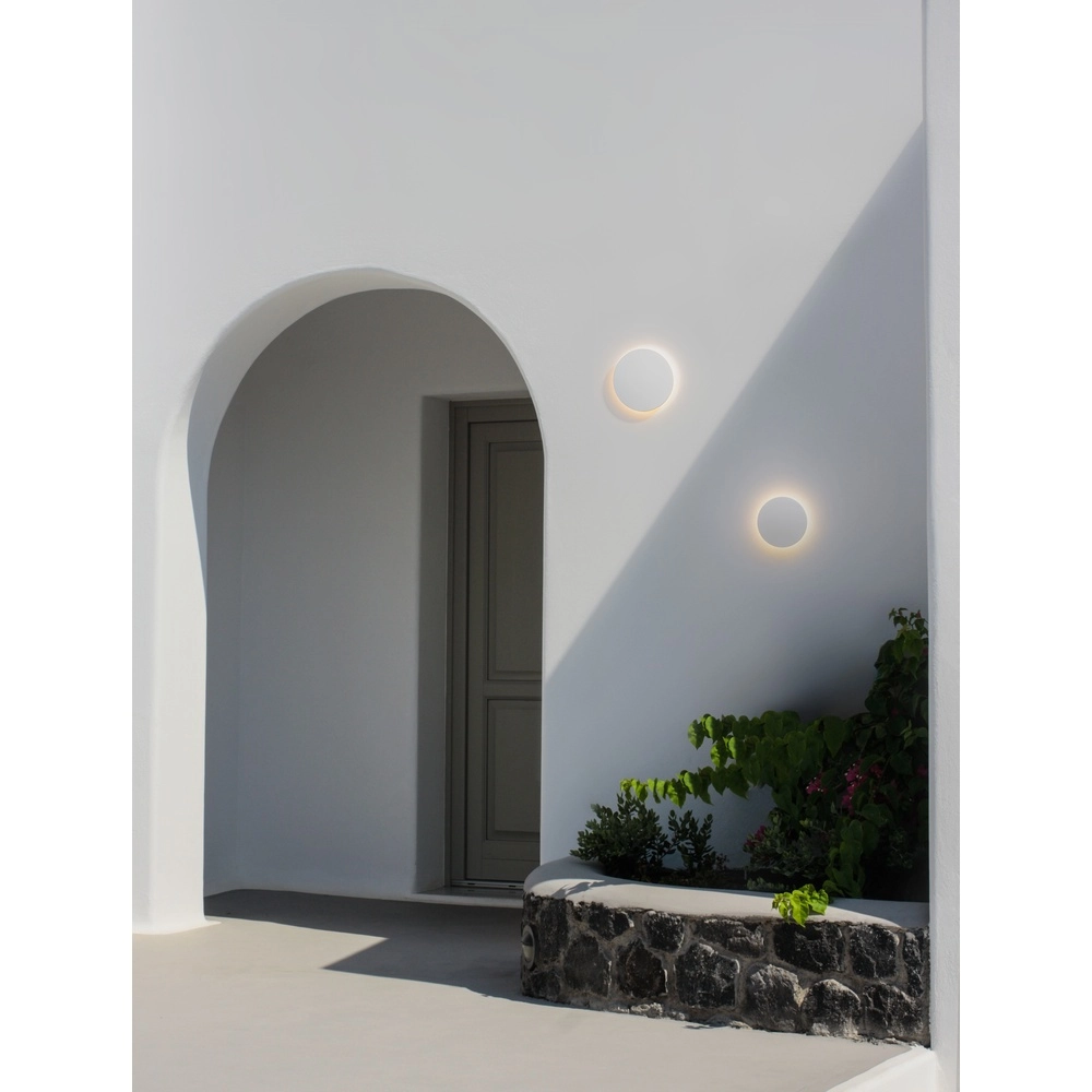 Ronde wandlamp Copper wit Ø 13,5cm Lyora 5212017447319
