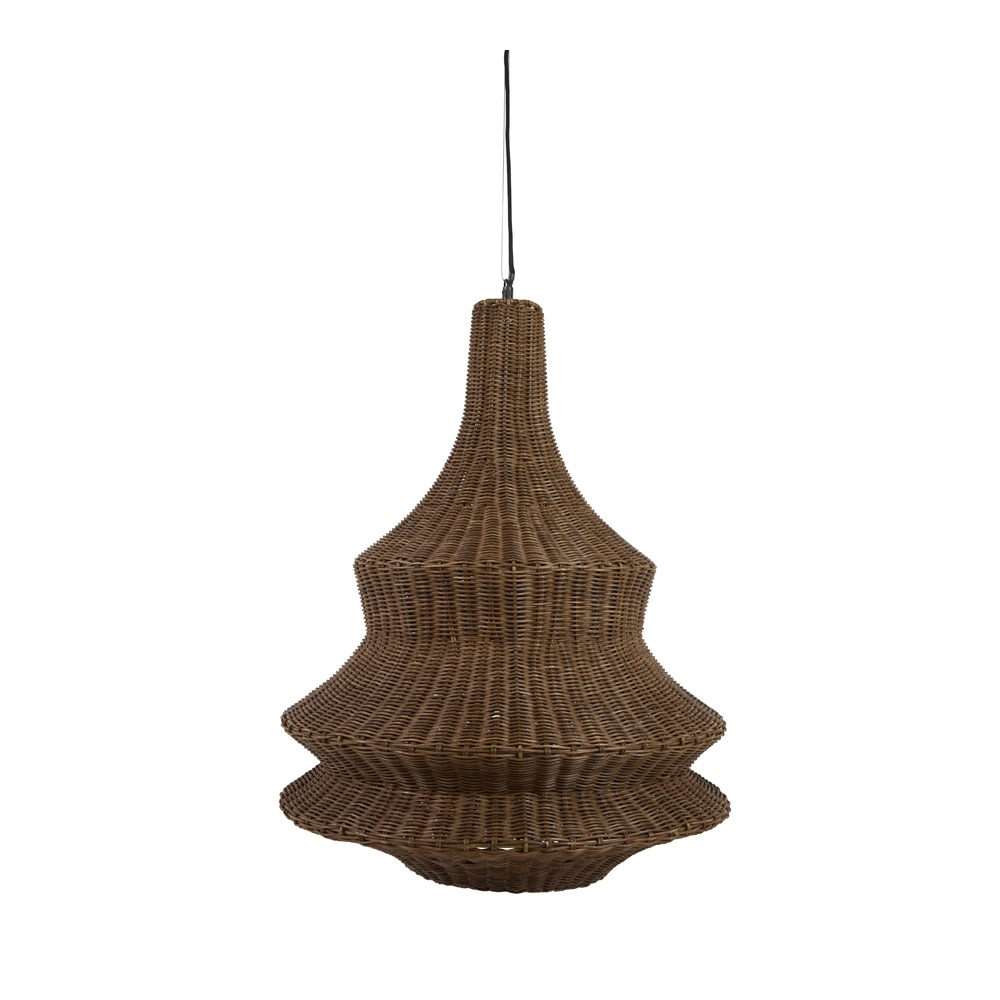 Rotan hanglamp Nemzor Ø 52cm bruin Light & Living 8717807859831