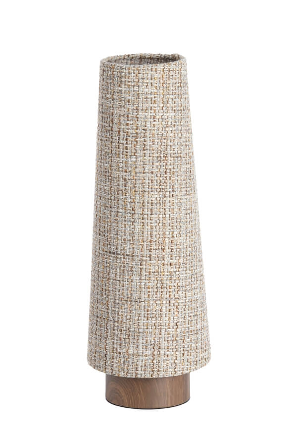 Gevlochten tafellamp Howie hout Ø 19cm Light & Living 8717807759438