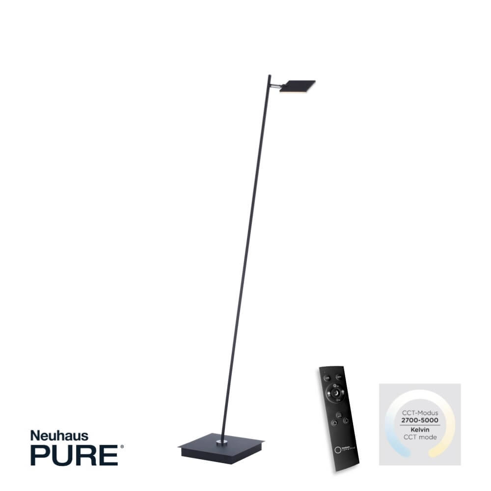 Design vloerlamp Pure Mira zwart Paul Neuhaus 4012248365489