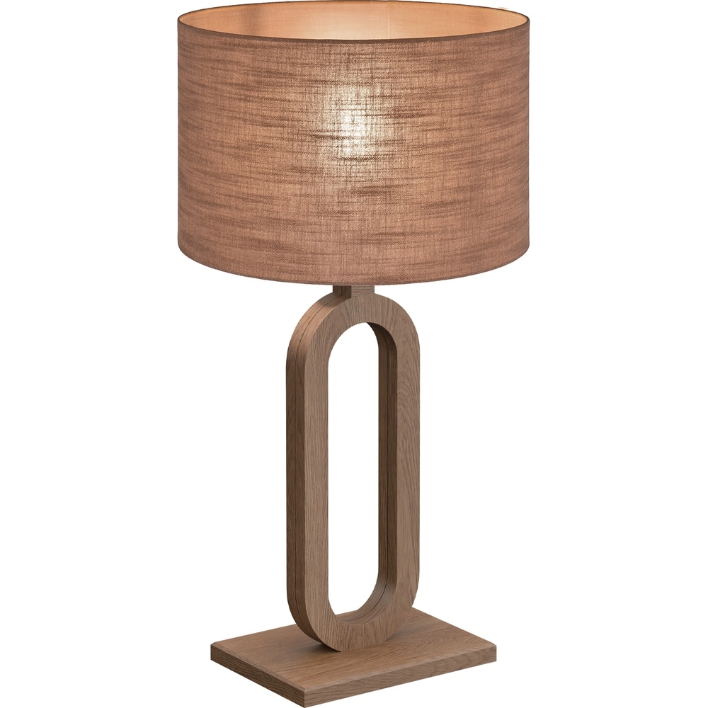 Tafellamp Sino Loop 54cm donker hout