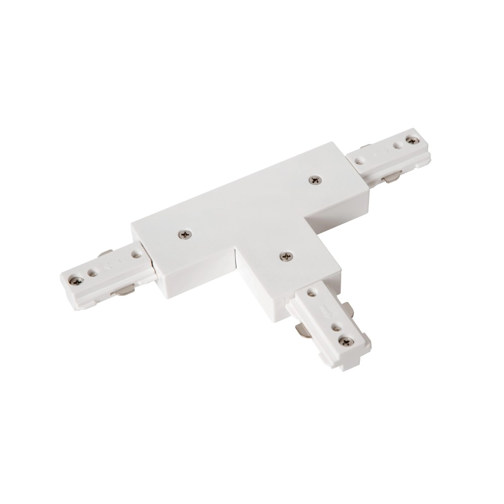 Rail T-connector (A) Track 1-fase wit